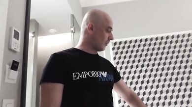 Hot Tattoo Girl Deepthroats Bald Delivery Guy