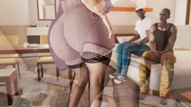 Curvy Brunette MILF Mom Destroys Two VIP Clients With Erotic Transparent Dress Strip Dance
