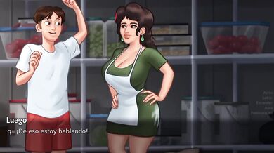 Thirsty StepMom Destroyed Gushing Cum Inside Big Tits Big Ass MILF SummerSaga Gaming Cartoon