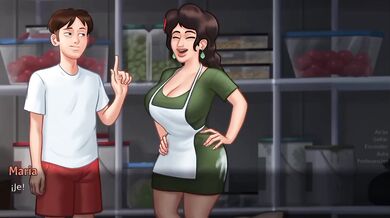 Thirsty StepMom Destroyed Gushing Cum Inside Big Tits Big Ass MILF SummerSaga Gaming Cartoon