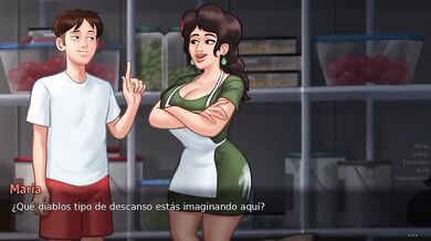 Thirsty StepMom Destroyed Gushing Cum Inside Big Tits Big Ass MILF SummerSaga Gaming Cartoon