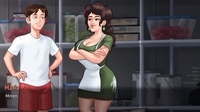 Thirsty StepMom Destroyed Gushing Cum Inside Big Tits Big Ass MILF SummerSaga Gaming Cartoon
