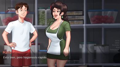 Thirsty StepMom Destroyed Gushing Cum Inside Big Tits Big Ass MILF SummerSaga Gaming Cartoon