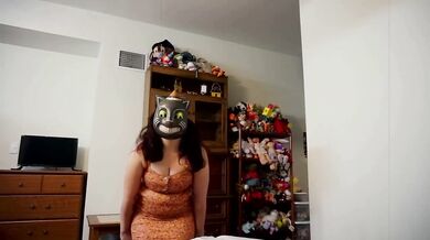 Cat Mask White Slut Destroyed By Big Black Cock Gushing BBC Happy Halloween