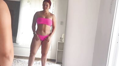 Try on Haul Pink Bikini HD Porn SFW Verified Amateurs