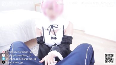 Forced Maid Cosplay Handjob Delays Cum Until Ruined Messy Finish