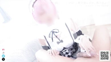 Forced Maid Cosplay Handjob Delays Cum Until Ruined Messy Finish