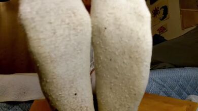 DawnSkye55 Destroyed Mason Gushing Choked Thick and Curvy Stinky White Socks Mature Hot GILF PAWG Solo Foot Amateur