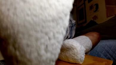 DawnSkye55 Destroyed Mason Gushing Choked Thick and Curvy Stinky White Socks Mature Hot GILF PAWG Solo Foot Amateur