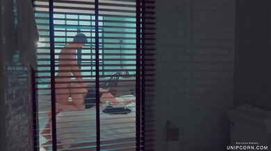 Caught Him Jerking Off in My Room So I Gave Him My Tight Pussy for Creampie