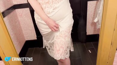 Curvy milf mom destroys changing room ling lingerie solo amateur