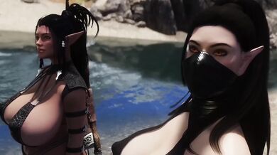 My Elf Harem EP1 Destroyed New Home Skyrim Gaming HD Porn Big Tits Choked