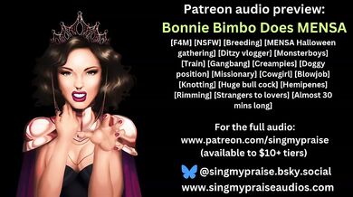 Bonnie Bimbo Erotic Audio Preview Destroyed By Huge Dick Breeding Gushing