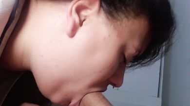Destroyed Gagging Sloppy Wet Blowjob Deepthroat Spit Cumshot Raw Cock Swallowing Lucky Husband