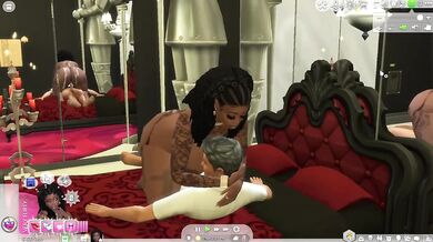 Horny Ebony Cum Slut Destroyed By Big Ass And Big Tits In Sims 4 Animation