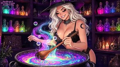 Sweet Teats Treats Destroyed Gushing Big Boobs Halloween Animation Horny Girl
