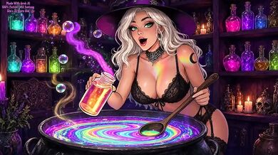 Sweet Teats Treats Destroyed Gushing Big Boobs Halloween Animation Horny Girl