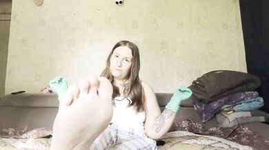 Anastasia Mistress JOI Medical Exam Destroyed With Gloved Feet Femdom Dirty Talk