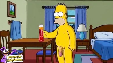 Marge wild night with Homer first time Simpsons hentai destroyed gushing