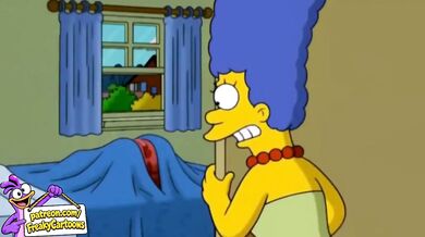 Marge wild night with Homer first time Simpsons hentai destroyed gushing