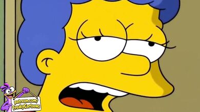 Marge wild night with Homer first time Simpsons hentai destroyed gushing