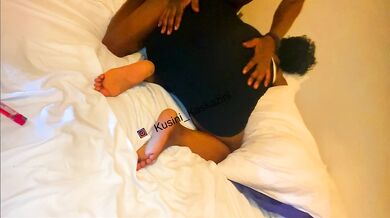 Slip off that tight black dress after club and ride the thick ebony big dick cowgirl pov