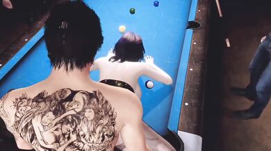 Wild Night Destroyed At Billiard Club With Hot Purple Hair Babe Gaming 3D VAM AI