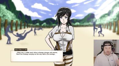 Attack on Titon Hentai Game Destroyed Mikasa Survey Corps Gushing Choked Parody