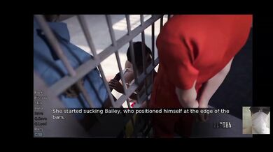 Police Woman Gushing Creampie Exchange Prisoner Threesome Double Blowjob BBW