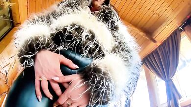 Milf In Tight Leather Pants Destroyed With Sloppy Deeptethroat Blowjob