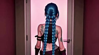 Jinx Cosplay Blowjob Destroyed Gushing Pov Animation Hentai