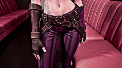 Jinx Cosplay Blowjob Destroyed Gushing Pov Animation Hentai