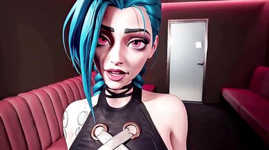 Jinx Cosplay Blowjob Destroyed Gushing Pov Animation Hentai