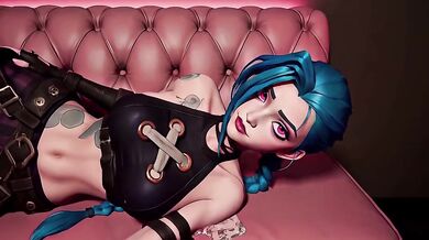 Jinx Cosplay Blowjob Destroyed Gushing Pov Animation Hentai