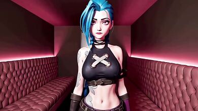 Jinx Cosplay Blowjob Destroyed Gushing Pov Animation Hentai