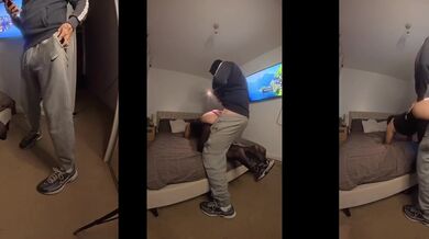 Desperate best mate and his British bird beg me to breed her for a creampie