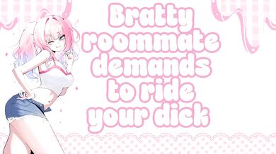 Bratty Roommate Demands Riding Dick Amateur Creampie Multiple Orgasms Squirting Couch Sex Hentai Roleplay
