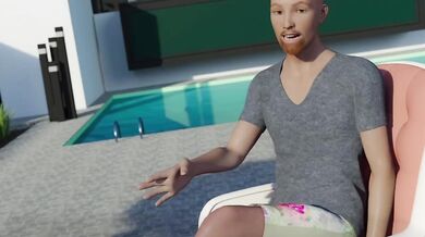 Gaming Destroyed By Big Tits Brunette And Redhead MILFs Away From Home Cap 41