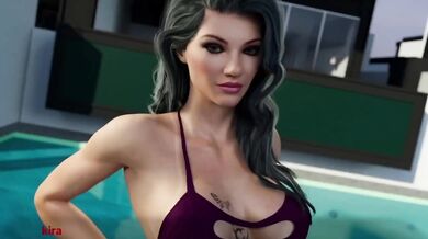 Gaming Destroyed By Big Tits Brunette And Redhead MILFs Away From Home Cap 41
