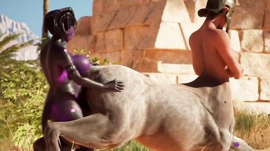 Cheeky Centaur Destroyed By Horsecock Big Dick Fast Hard Pounding Begging For Sperm Creampie