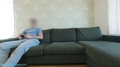 ProgrammersWife Destroyed By Friend While Husband Plays Console Doggystyle Cumshot Cuckold Cheating Babe Big Tits Blowjob