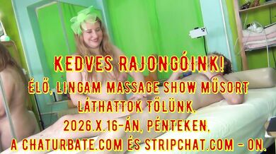 Hungarian Blonde Lingam Massage Live Show Promotion Destroyed Gushing