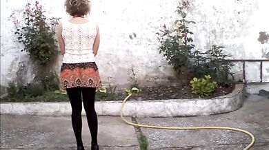 Pornsonick Exhibicionist Destroyed Gushing Choked In Field With Small Tits Pussy