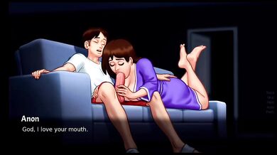She Caught Me Hiding the Big Ass Cartoon Hentai with Big Tits Blonde Gamer Eve Suffocating Blowjob Destroyed Gushing