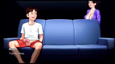 She Caught Me Hiding the Big Ass Cartoon Hentai with Big Tits Blonde Gamer Eve Suffocating Blowjob Destroyed Gushing