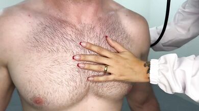 Hot Latina Doctor Helps Hung Patient Produce Sample at The Sperm Bank