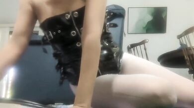 Ebony Brnunet Amateur Destroyed Pantyhose Anal Fuck Choked Nylon Solo