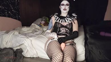 Clown Vampire Tsuki Dildo Ride Destroyed You Watching POV Solo