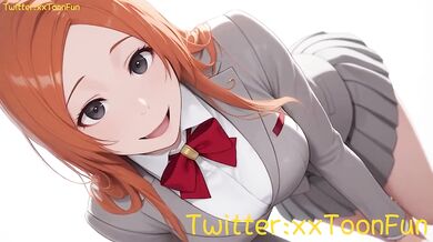 Orihime Inoue Destroyed By Rough Blowjob Handjob And Tits Job In Bleach Adult Animation