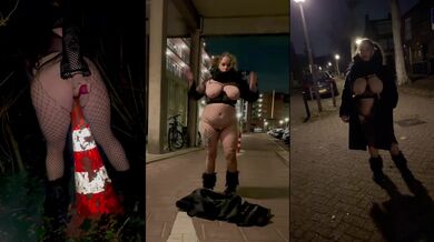 Public humiliation fat pig slut nude walk white trash whores BBW big tits amateur exclusive HD solo verified